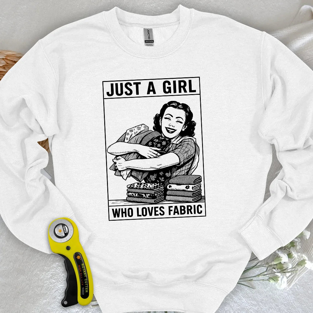 Sweat-shirt fille en tissu