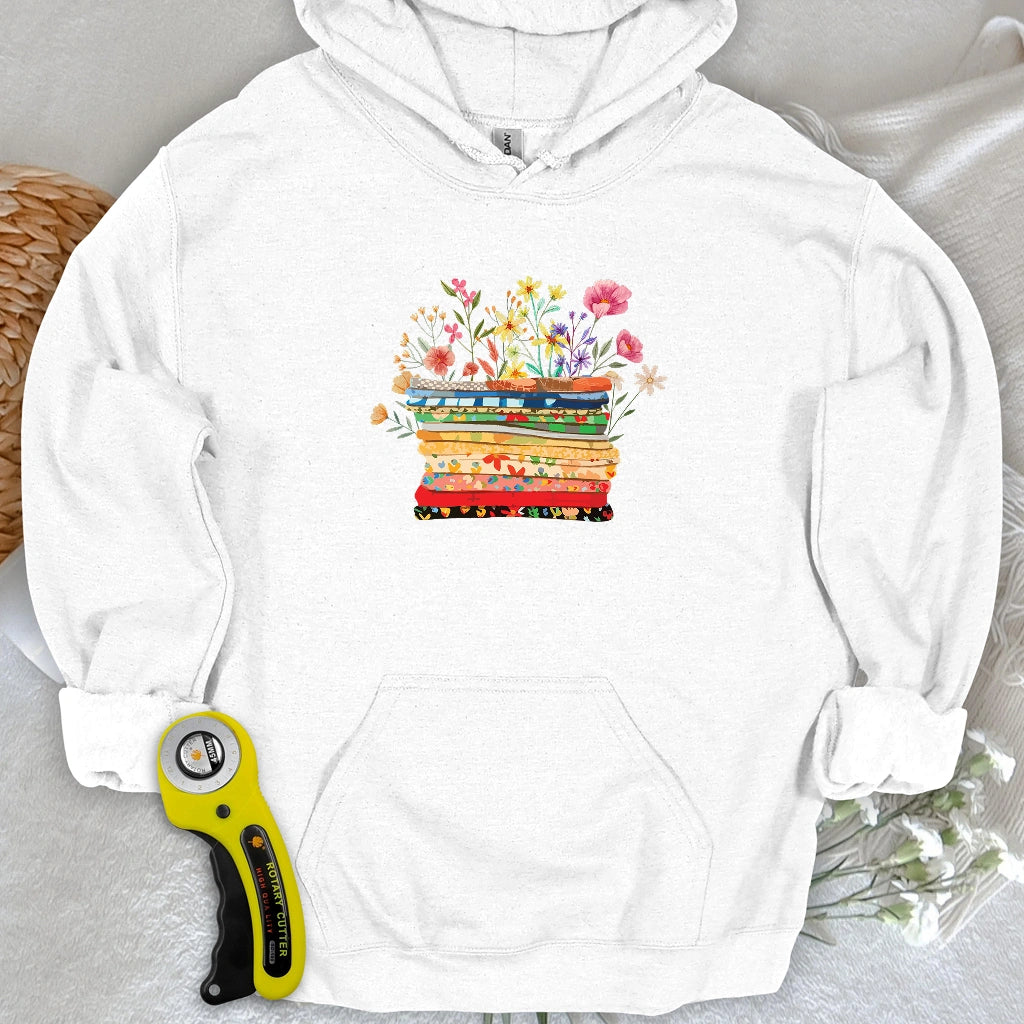 Floral Fabric Hoodie