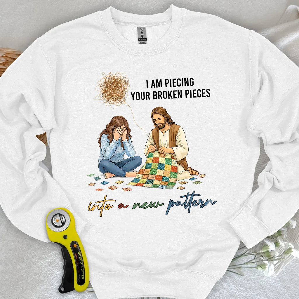 Sweat-shirt Dieu répare les morceaux brisés