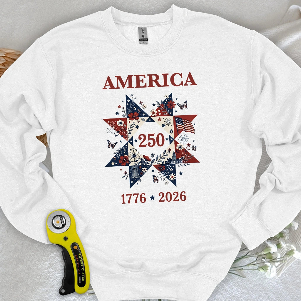 Liberty In Bloom Quilt Sweatshirt