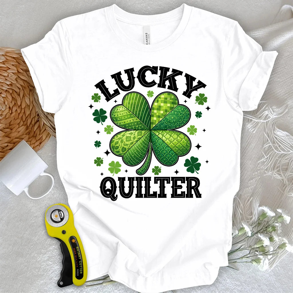 Glückliche Quilterin T-Shirt