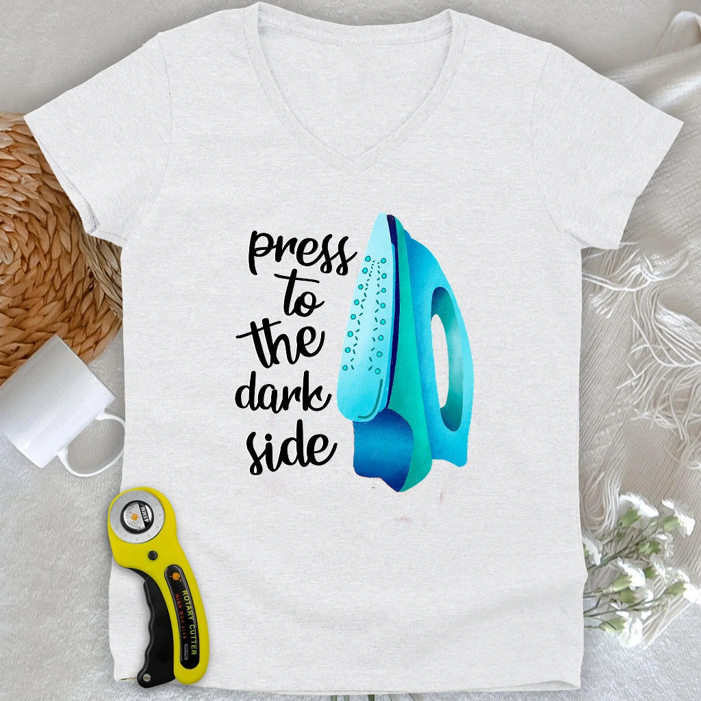 Press to the dark side Lady V-neck
