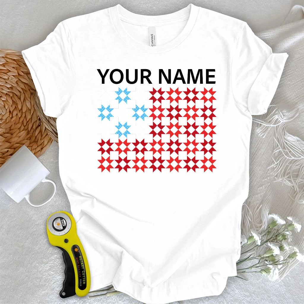 "Custom Name" Quilted Tribute T-shirt