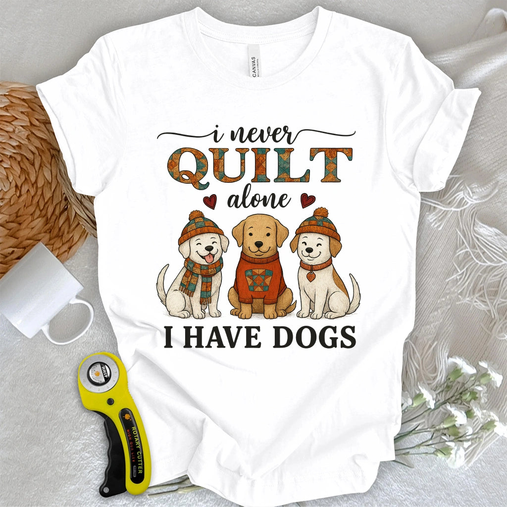 Quilting with Paws T-shirt