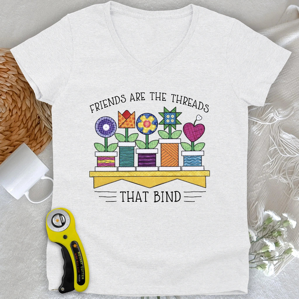 Spool Flowers Lady V-neck
