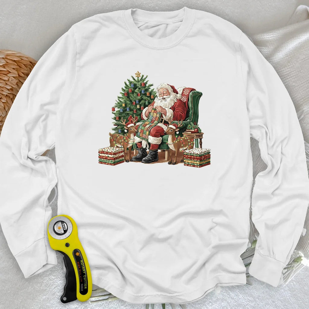 The Quilting Claus Long Sleeve T-shirt