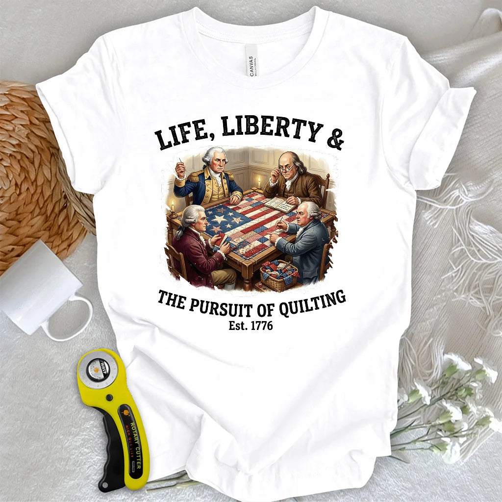 United We Quilt 1776 T-shirt