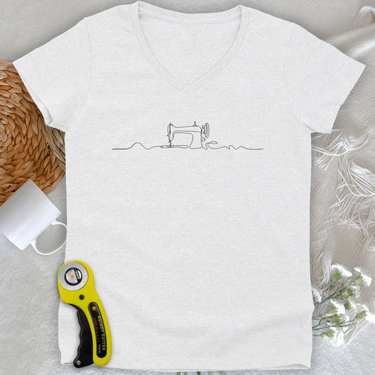 Minimalist Sewing Machine V-neck