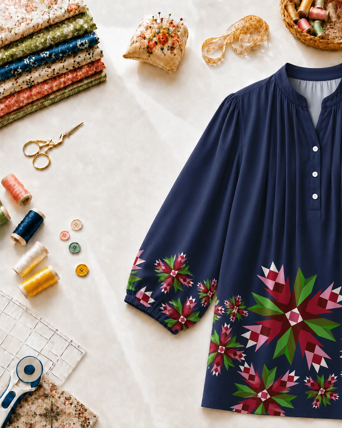 Holiday Star Blossom Blouse