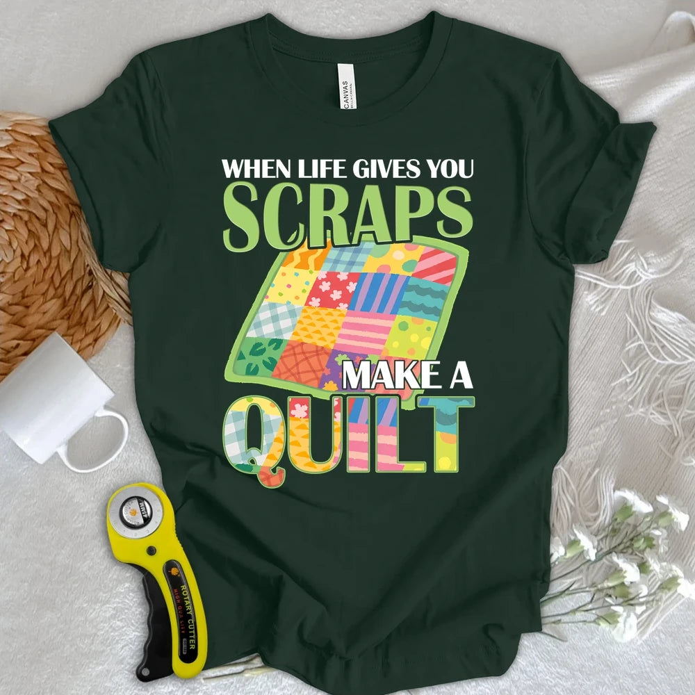 Turn Scraps To Quilt T-shirt