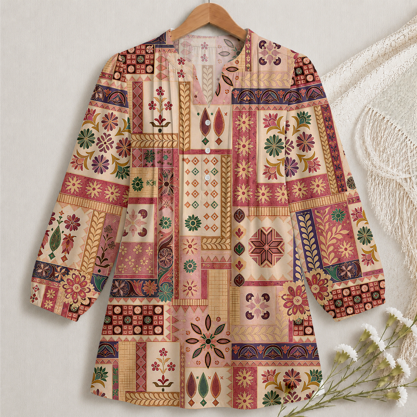 Appliqué Heritage Blouse