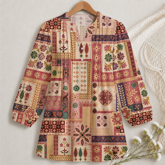 Appliqué Heritage Blouse