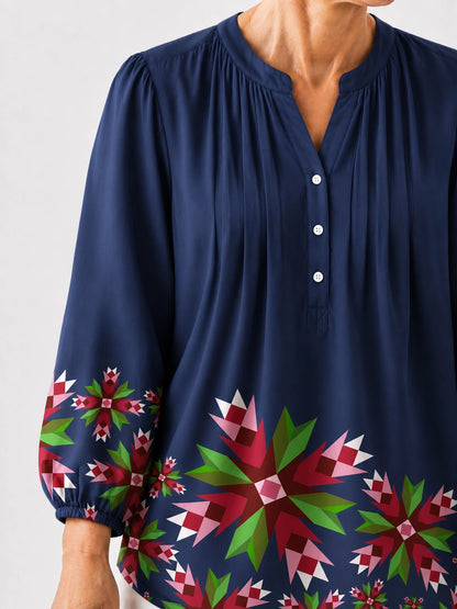 Holiday Star Blossom Blouse