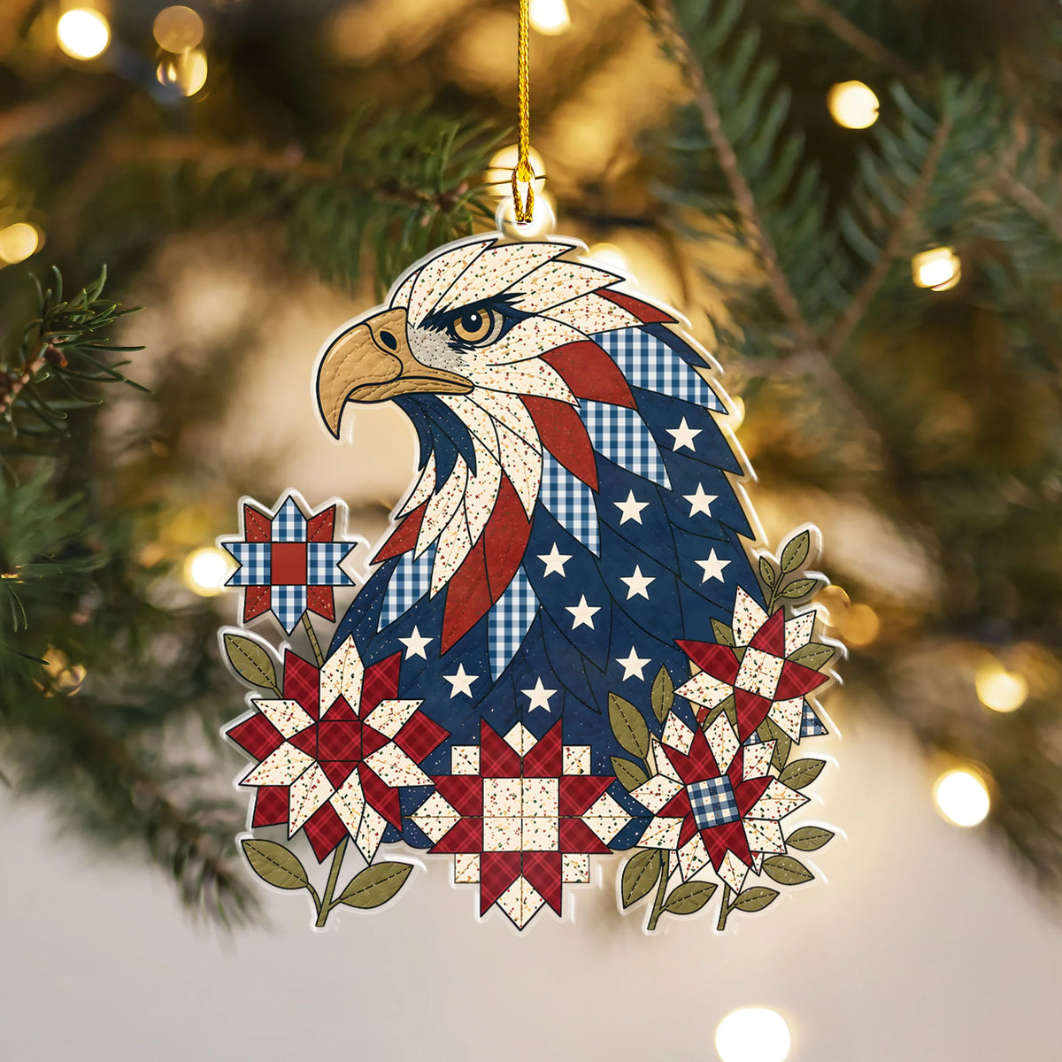 American Eagle 2D Flat Ornament