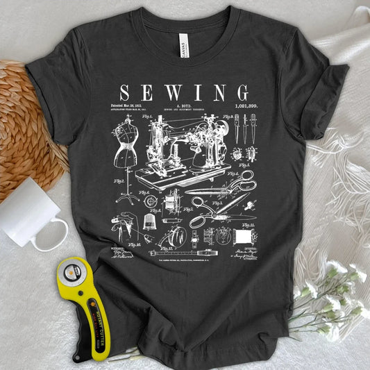 Sewing Tools Pattern T-shirt