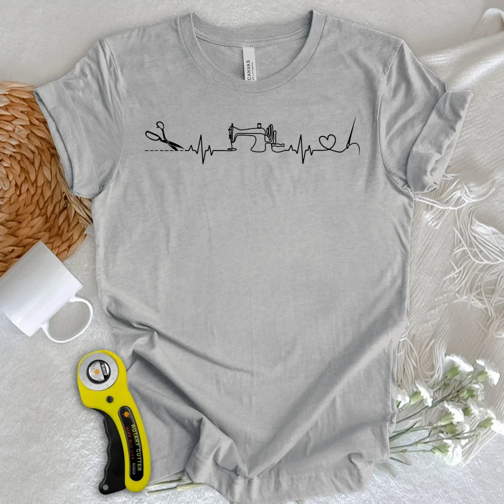 Sewing Heartbeat T-shirt