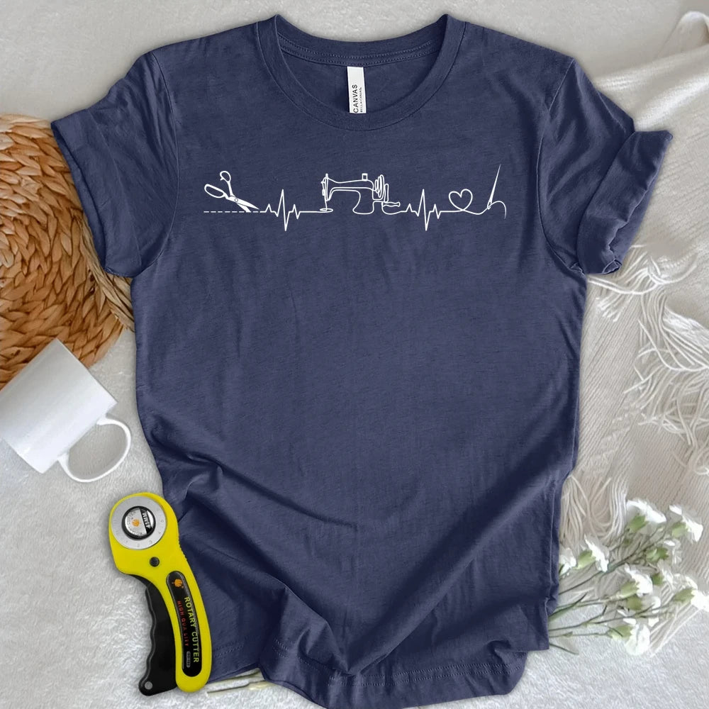 Sewing Heartbeat T-shirt