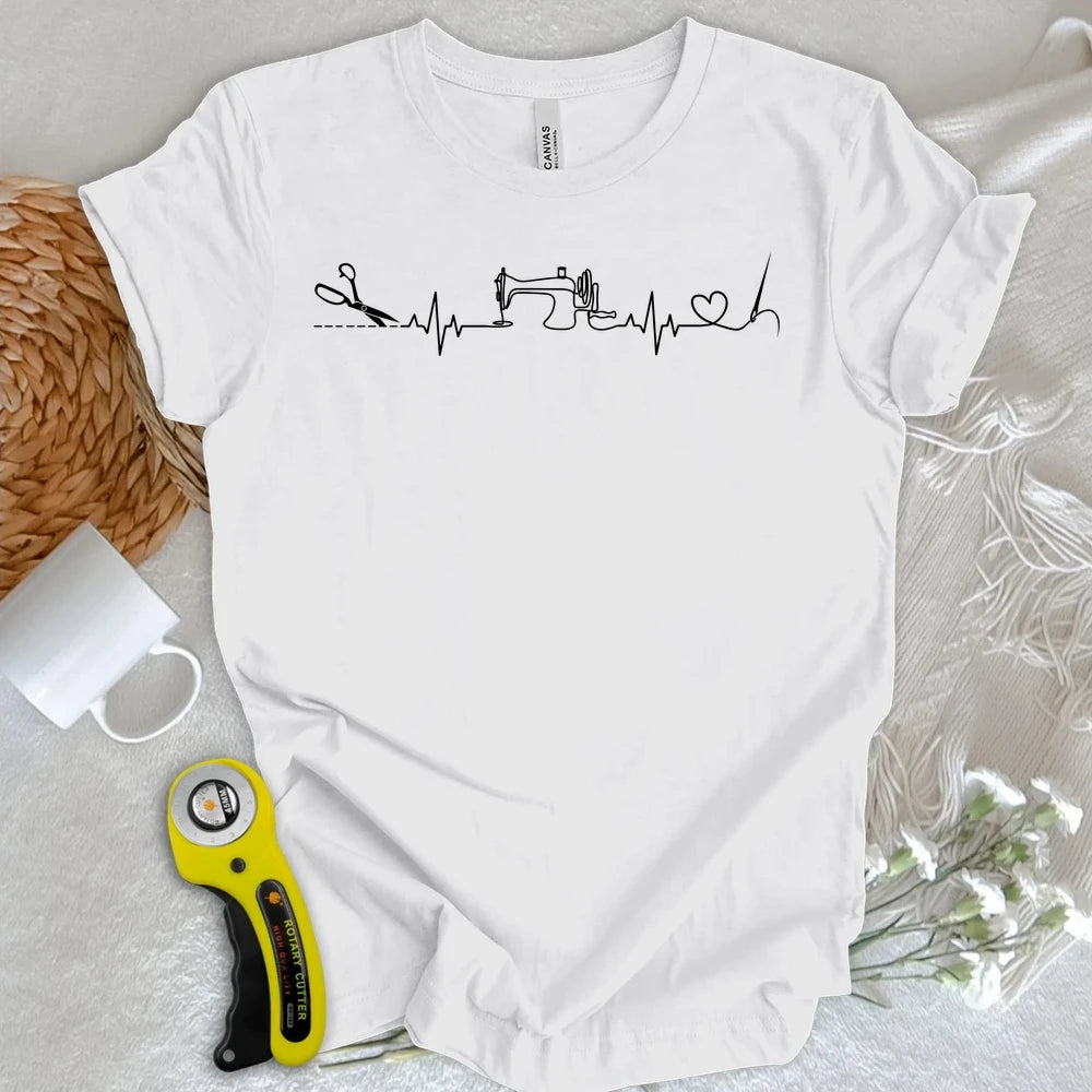 Sewing Heartbeat T-shirt