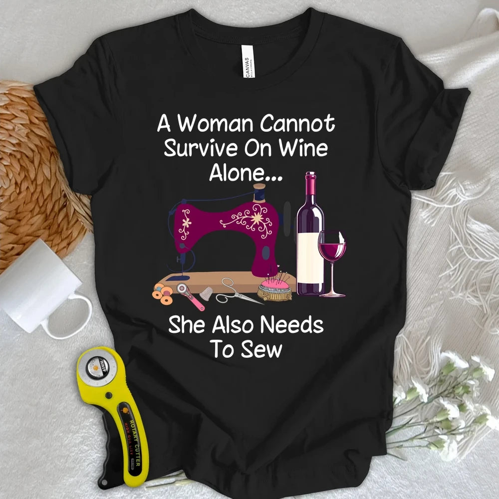 Sewing and Wining T-shirt