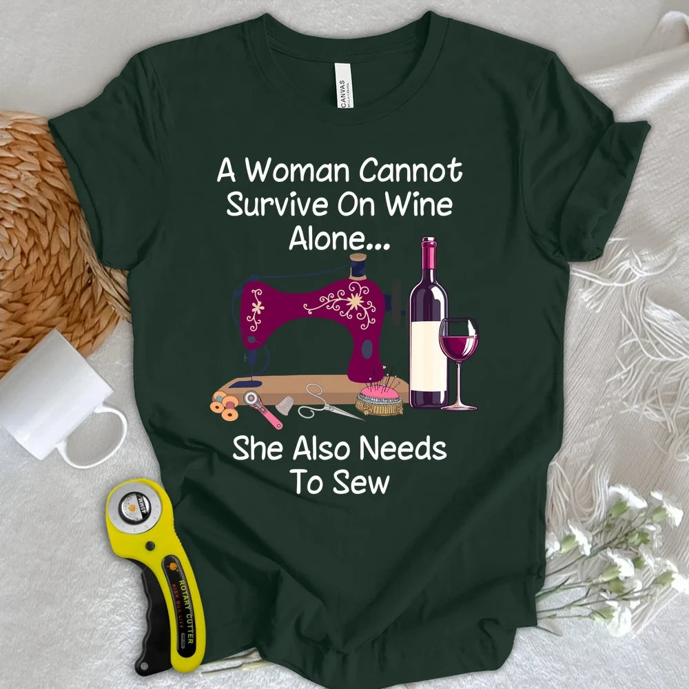 Sewing and Wining T-shirt