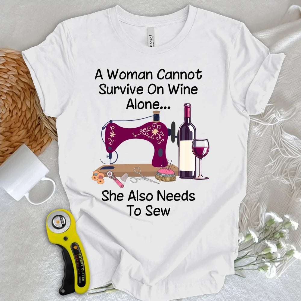 Sewing and Wining T-shirt