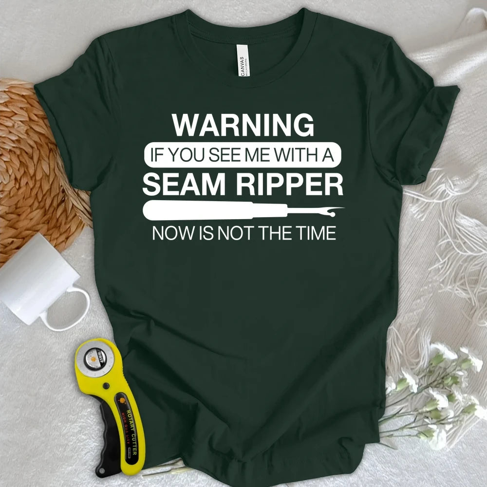 Seam Ripper Warning T-shirt