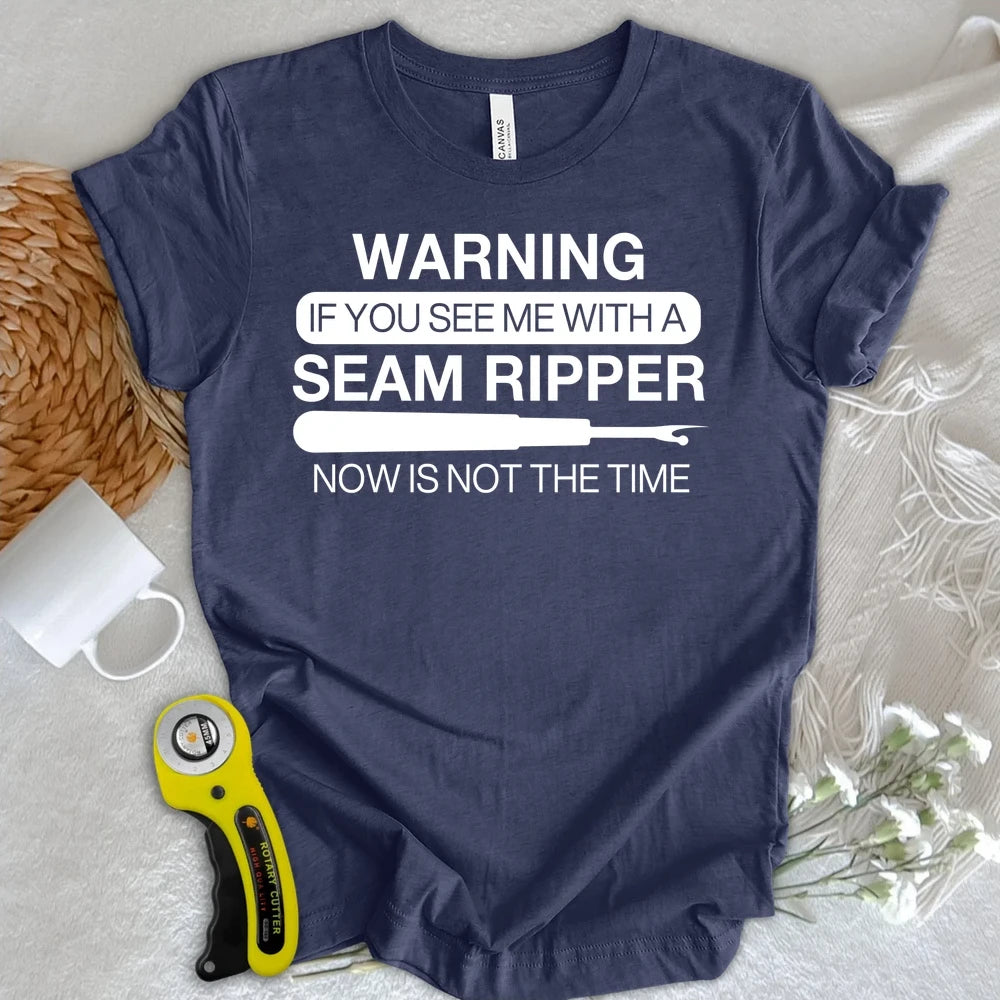 Seam Ripper Warning T-shirt