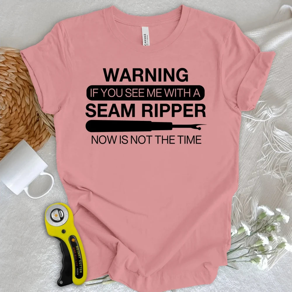 Seam Ripper Warning T-shirt