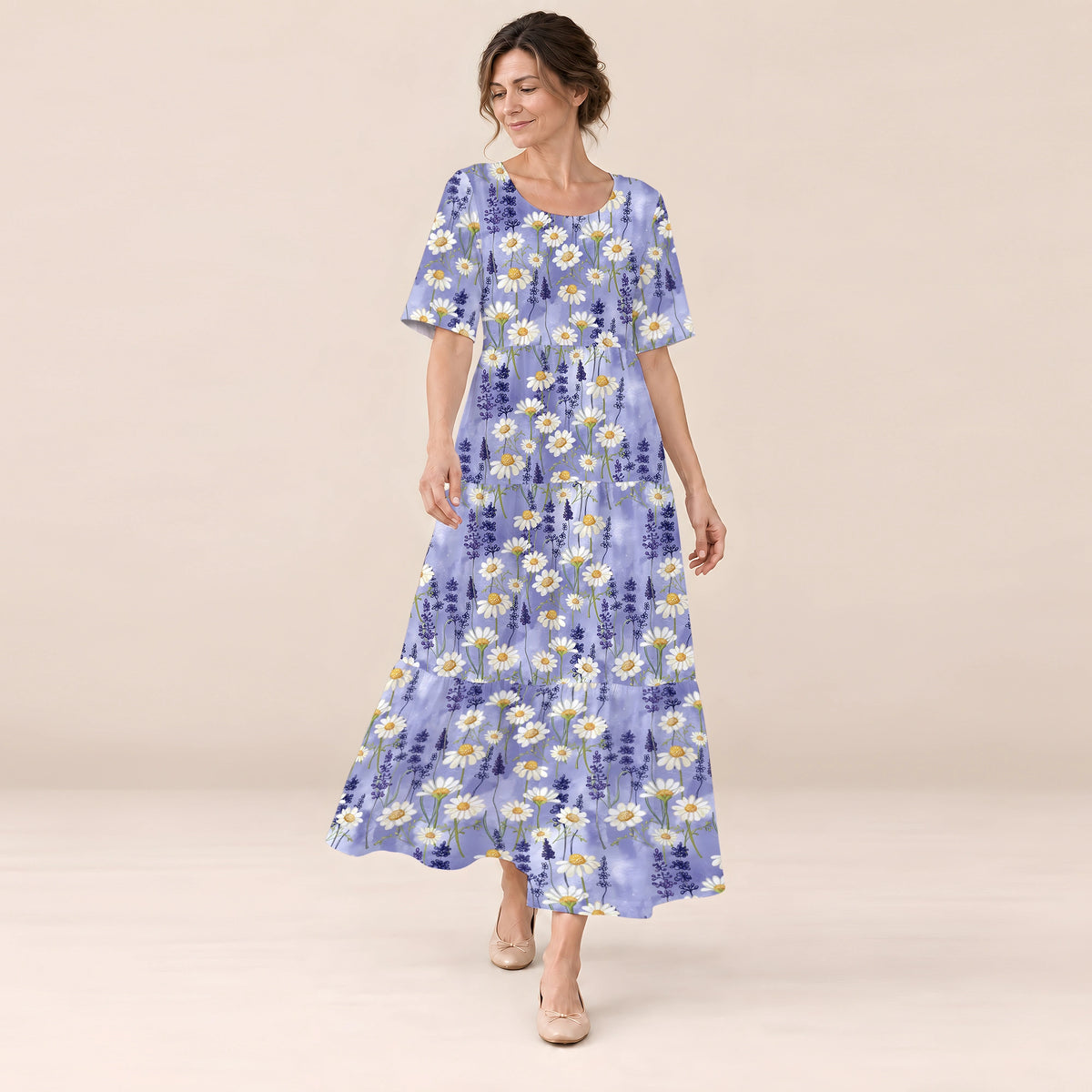 Blooming Flower Long Dress