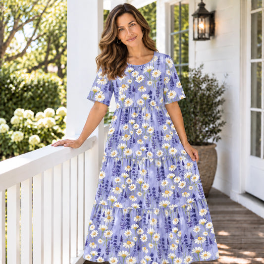 Blooming Flower Long Dress