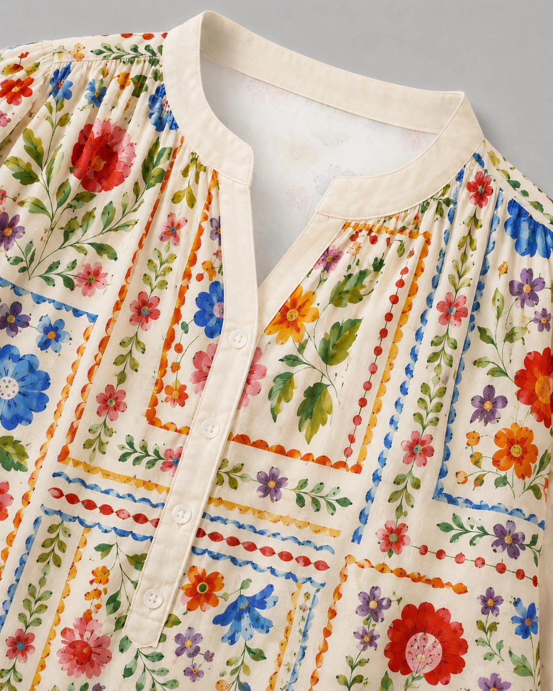Folk Art in Bloom Blouse