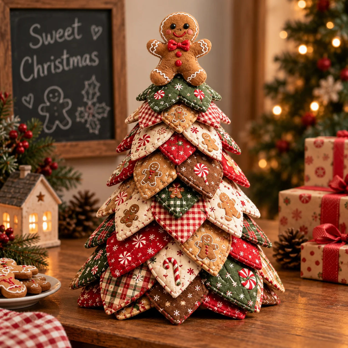 Gingerbread Man Handmade Christmas Tree Kit
