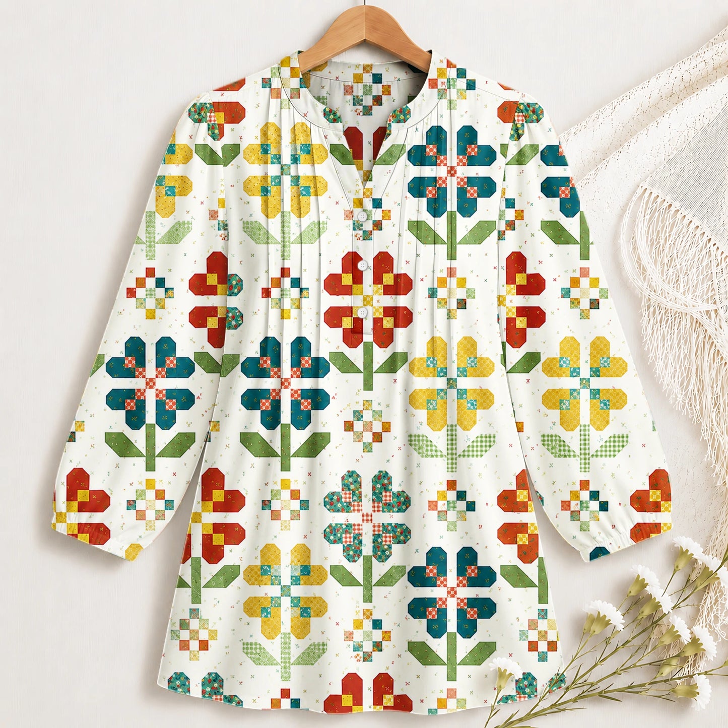 Flower Pattern Blouse