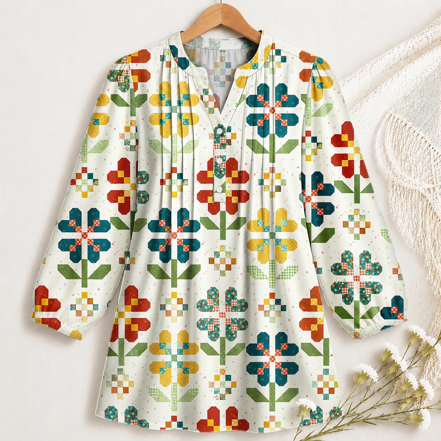 Flower Pattern Blouse