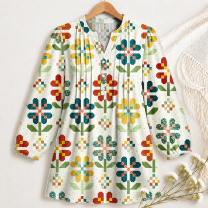 Flower Pattern Blouse
