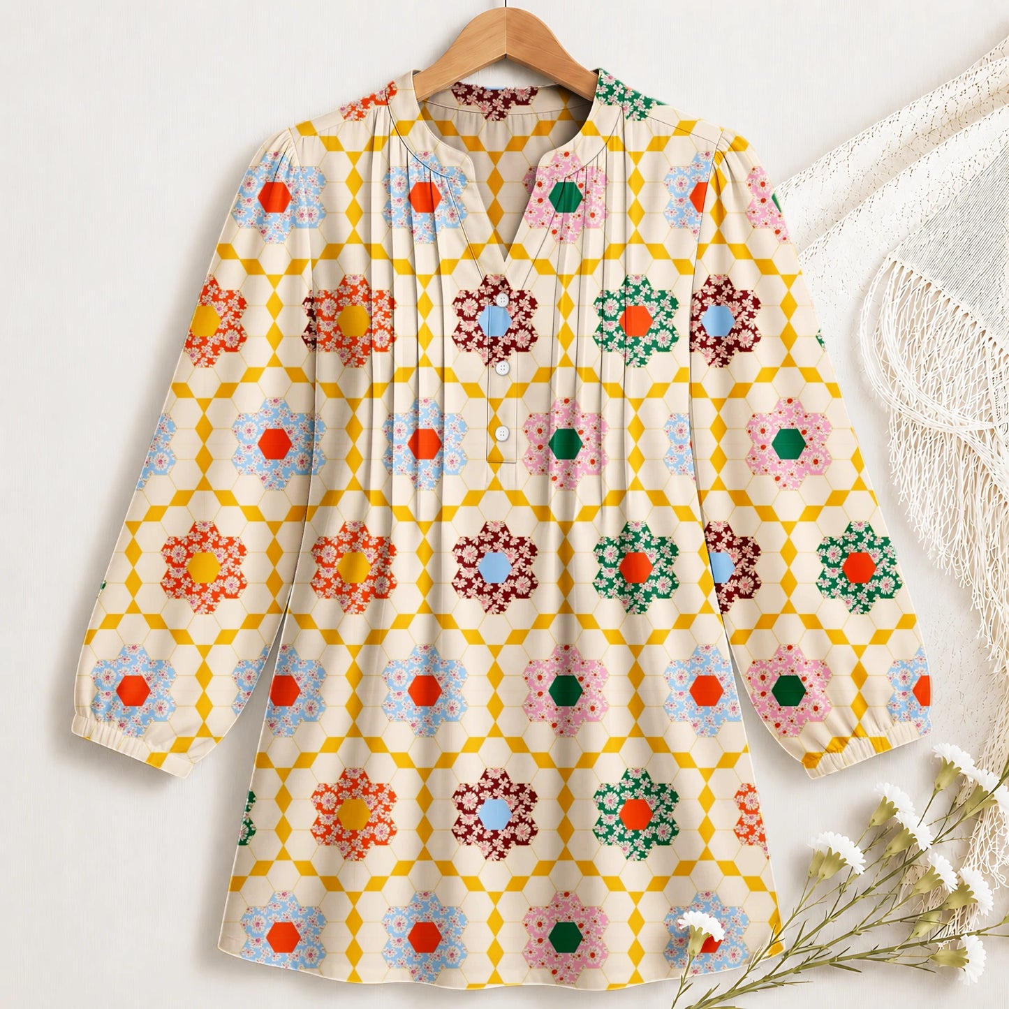 Honeycomb Garden Blouse