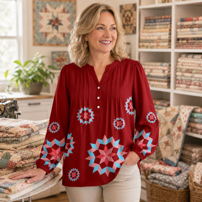 Patchwork Starburst Blouse