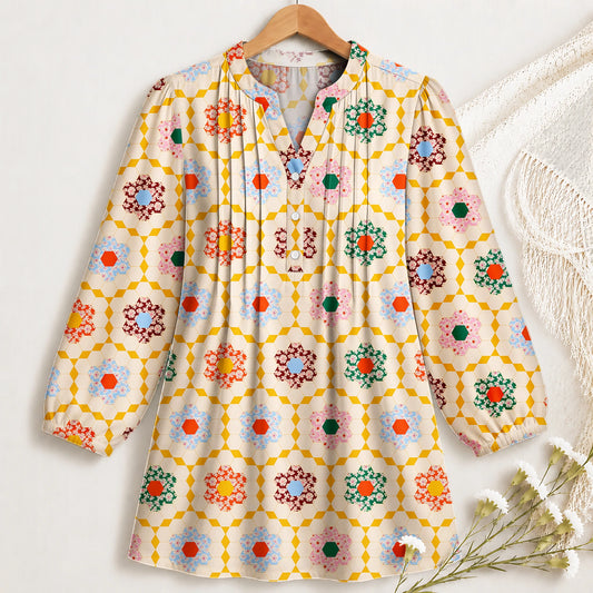 Honeycomb Garden Blouse