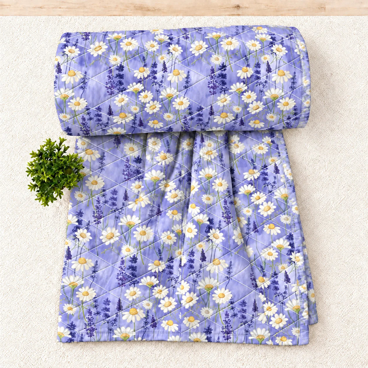 Blooming Flowers Quilt Blanket