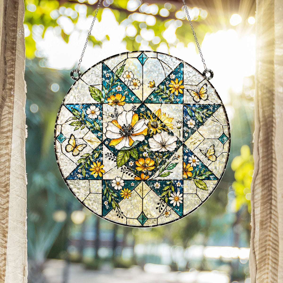 Nature Block Suncatcher