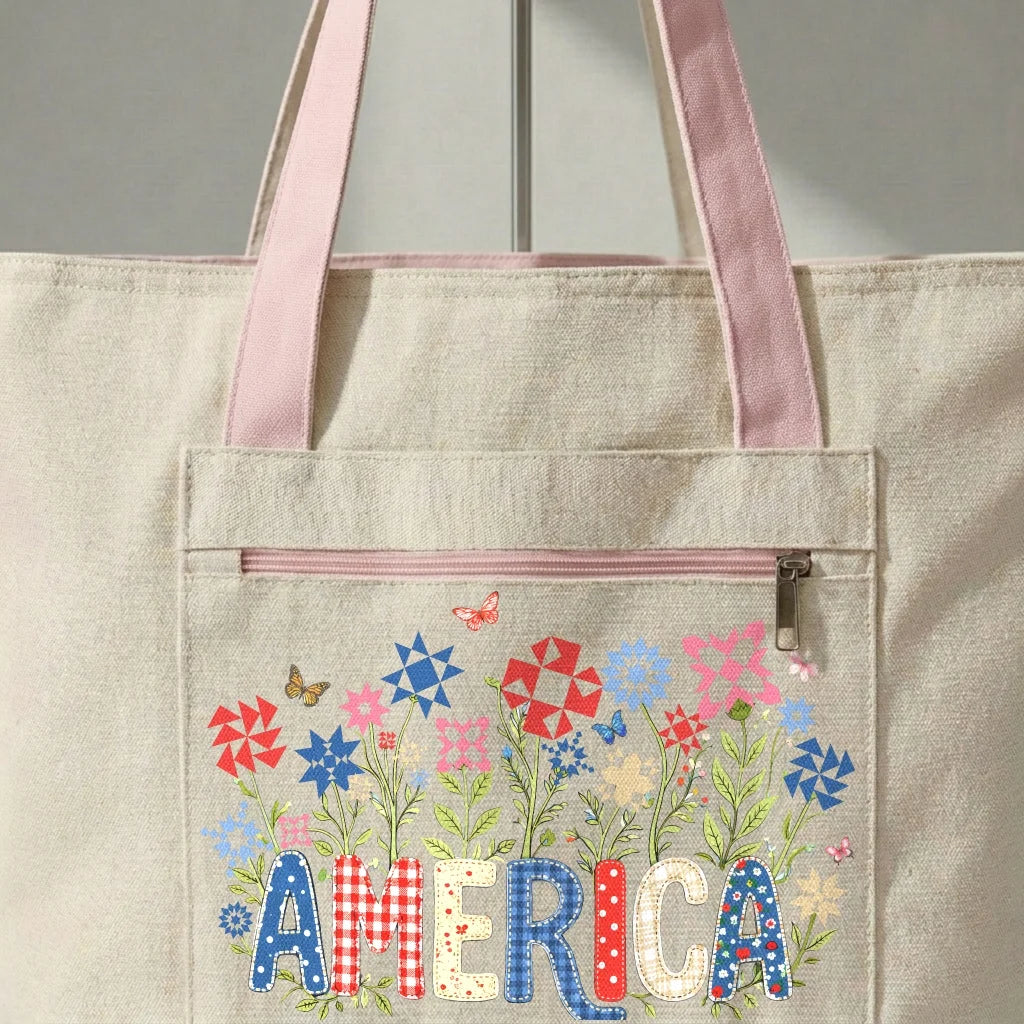 Appliqué America Tote