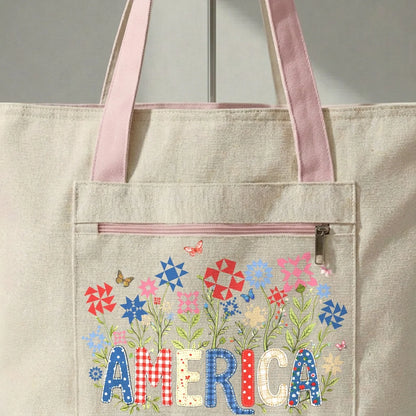 Appliqué America Tote