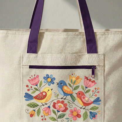 Appliqué Garden Tote