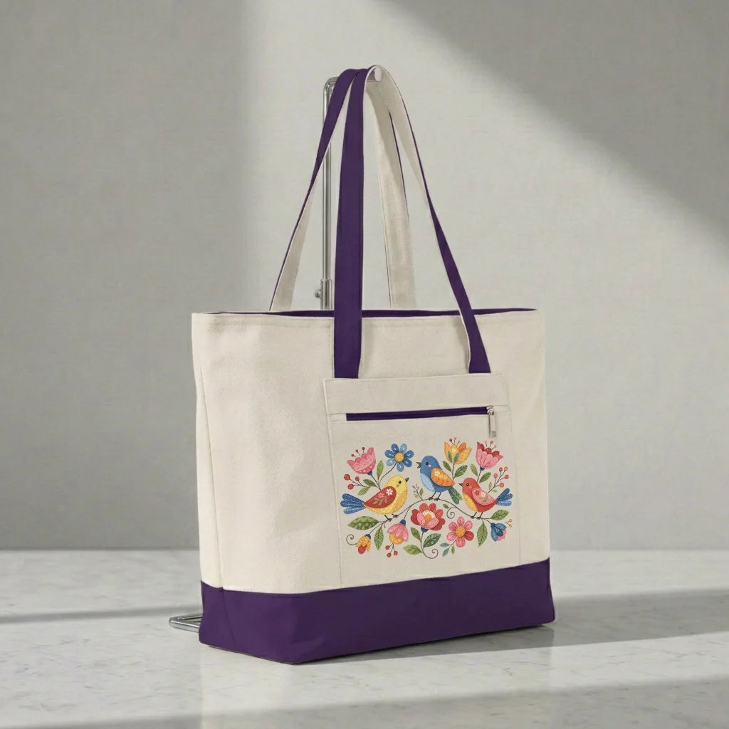 Appliqué Garden Tote