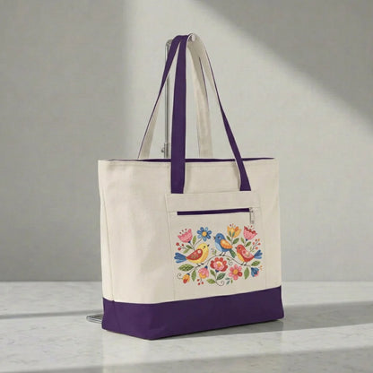 Appliqué Garden Tote