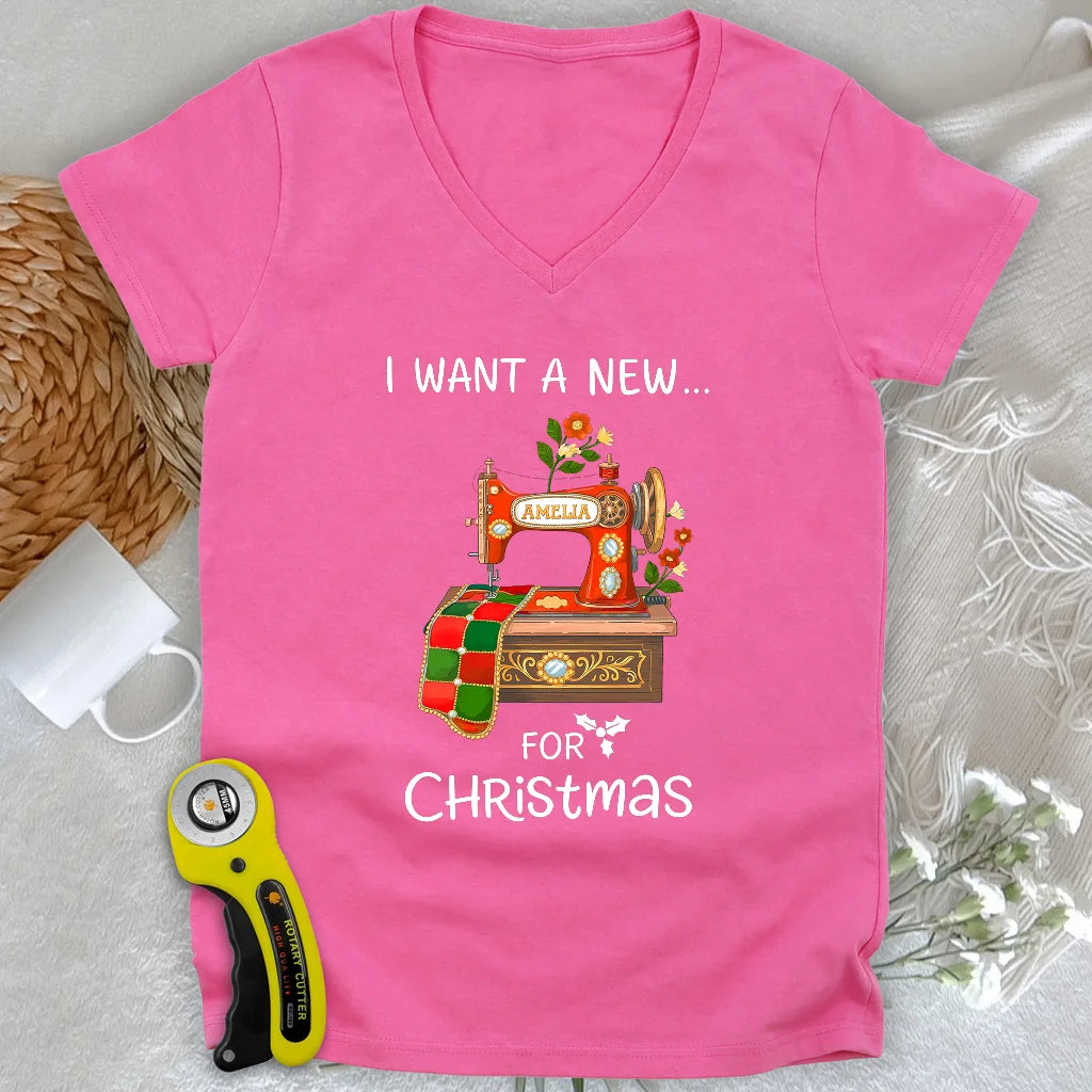 A New Machine Lady V-neck