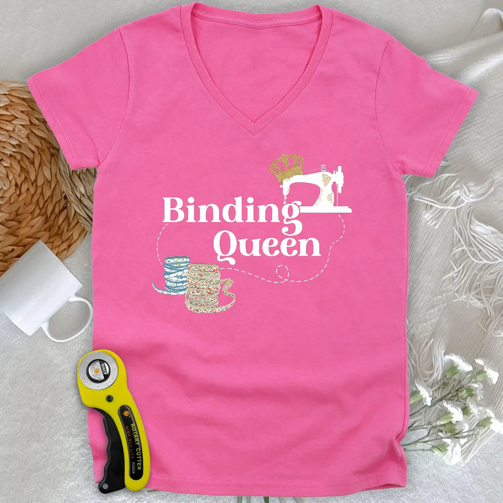 Binding Queen Lady V-neck