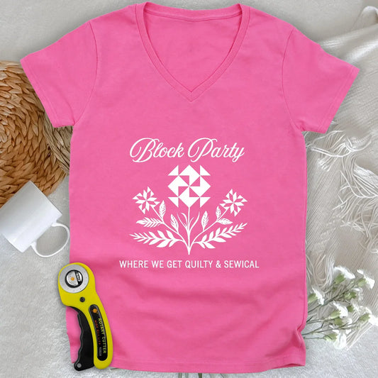 Block Party Lady V-neck