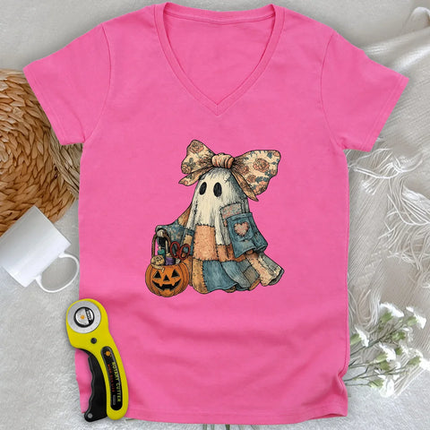 Maglia a V da donna Fiocco-Boo