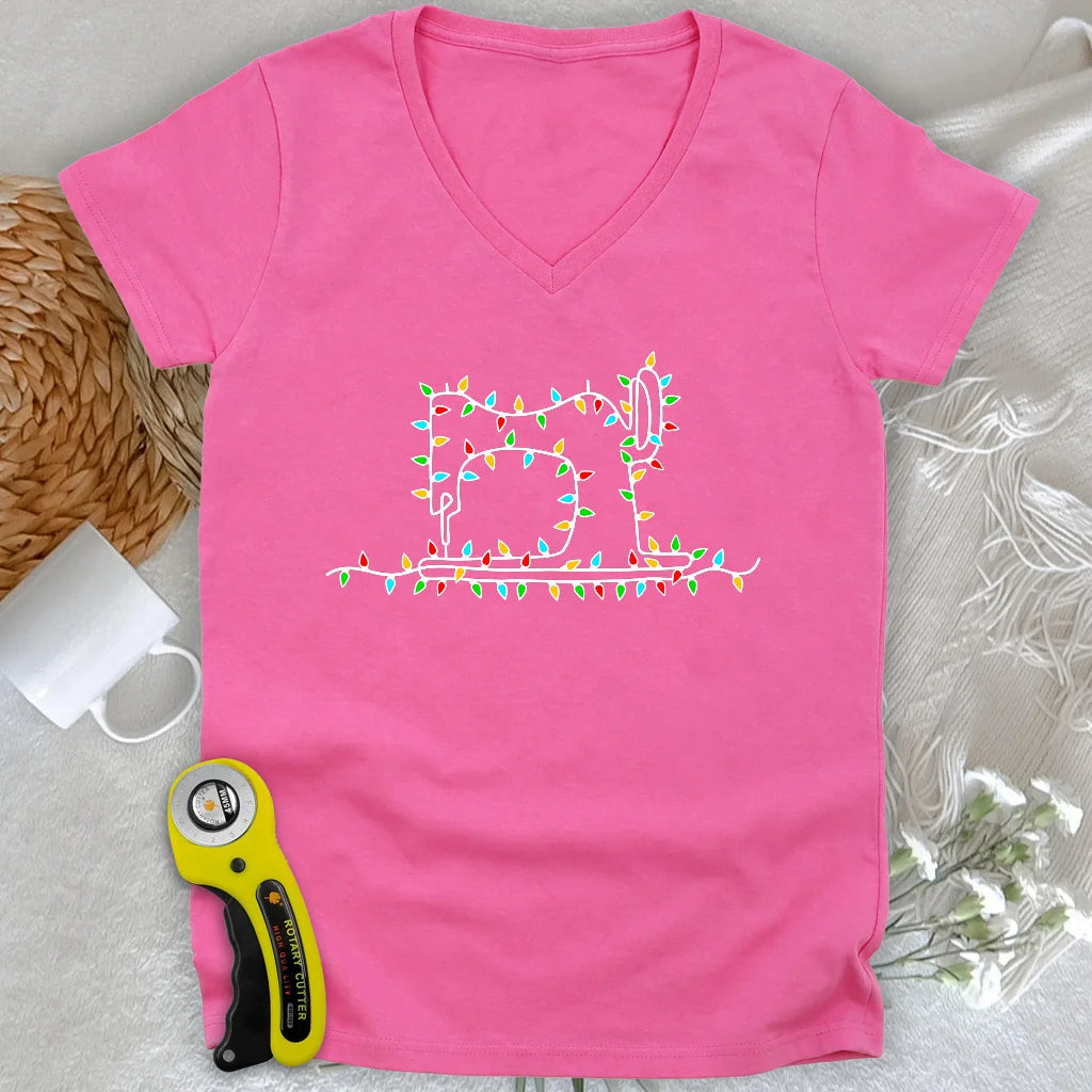 Bright Machine Lady V-neck